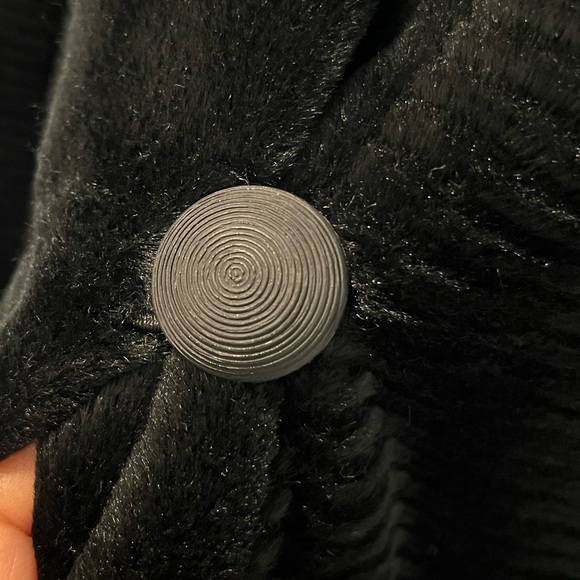 1 MadisonTextured Faux Fur Long Coat - Picture 7 of 10